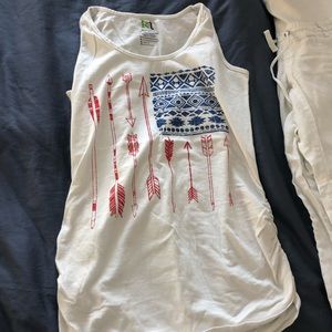 Maternity 4th of July tank top Small